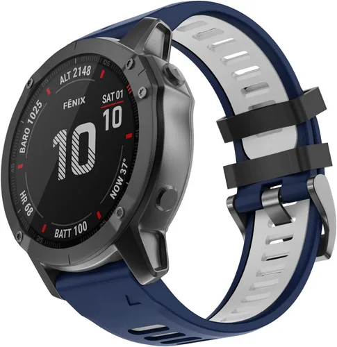 Vista 2 de OVERSTEP Correa de reloj compatible con Garmin Fenix 6, correa de repuesto de ajuste rápido de 0.866 pulgadas para reloj inteligente Fenix 6