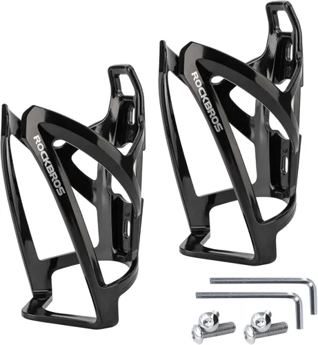 Vista 9 de ROCKBROS Portabotellas de Agua para Bicicleta Ultraligero, Jaulas para Botellas de Bicicleta con Tornillos y Herramienta, Soporte Universal