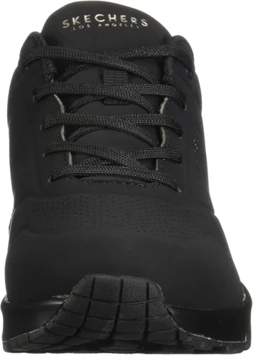 Vista 2 de Skechers Uno-Stand on Air tenis estilo urbano para mujer., Negro (dark black), 5