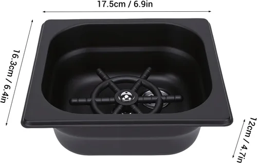 Vista 8 de Pitcher Rinser, Stainless Steel Embedded Automatic Glass Cup Washer, High Pressure Rinsing Labor Saving Countertop Kitchen Sink Glass Rinser with