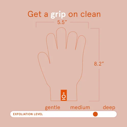 Vista 6 de Clean Logic - Guantes elásticos para baño y ducha, paquete de 1