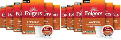 Vista 18 de Folgers Black Silk Coffee, tostado oscuro, cápsulas Keurig K-Cup, 60 unidades 6 cajas (10 unidades), café tostado oscuro, compatible con cafeteras