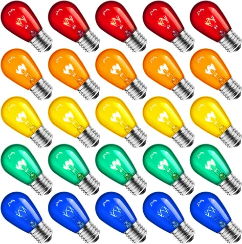 Vista 11 de Minetom Bombillas incandescentes Edison S14, paquete de 20 unidades, 11 W, blanco cálido