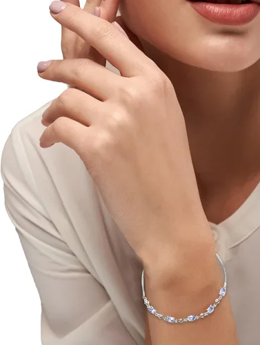 Vista 7 de Compra pulsera bolo de piedra natal LC para mujer con cadena deslizante ajustable Metal