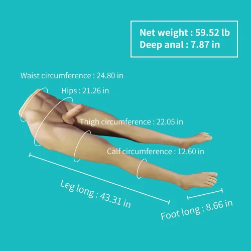 Vista 2 de Muñeca sexual de 59.5 libras, masturbadores masculinos homosexuales: torso realista de tamaño real, juguete sexual con culo de bolsillo para mujer