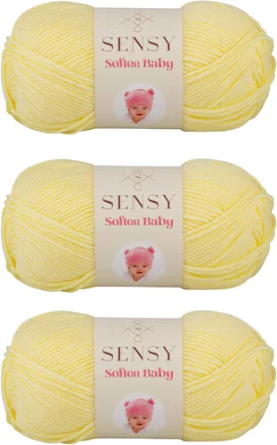 Vista 10 de Sensy Softee Hilo para Bebé, 3.5 oz, 275 yardas, Gauge 3 Light (Almendra)