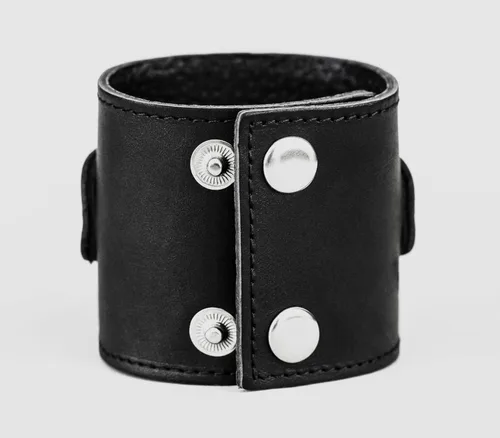 Vista 7 de Correa de cuero cosida ancha compatible con Apple Watch de 1.496 in 1.575 in 1.614 in 1.654 in 1.732 in 1.772 in 1.811 in 1.929 in, hecho a mano UA