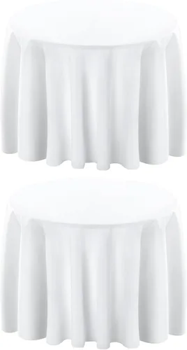 Vista 21 de Surmente Mantel cuadrado para mesas cuadradas o redondas, 100% poliéster, 52 x 52 pulgadas, mantel para bodas, banquetes o restaurantes (negro)