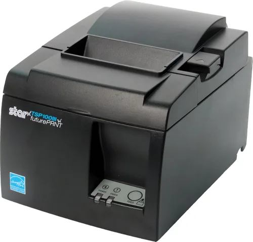 Vista 12 de Star Micronics TSP143IIIBi Impresora térmica de recibos Bluetooth para iOS, Android y Windows con cortador automático y fuente de alimentación Gris