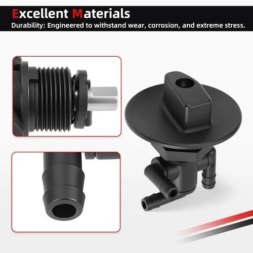 Vista 3 de Válvula de depósito de combustible Petcock 3 vías y tuerca de perilla para Polaris Sportsman 335 400 500 600 700 Twin Magnum Trail Boss 325 330 500
