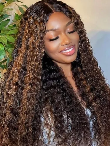 Vista 24 de Pelucas de cabello humano Bob de Beauty Forever, rubia con raíces marrones, parte lateral, corte recto, 7x5 encaje HD, adiós a los nudos, peluca Bob