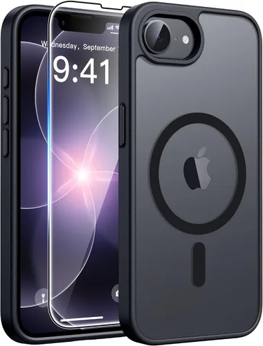 Vista 94 de FNTCASE - Funda para iPhone 16 Pro: magnética, mate, translúcida, de grado militar, protectora contra caídas, resistente, fina, duradera y a prueba