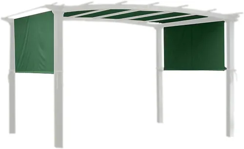 Vista 10 de Panel de toldo de repuesto para pérgola de 6 x 17 pies con bolsillo para barra al aire libre