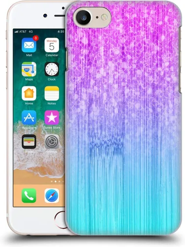 Vista 10 de Head Case Designs - Carcasa rígida para iPhone 7, iPhone 8 y iPhone SE 2020, diseño de flores, color azul