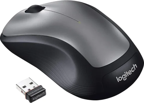 Vista 3 de Logitech MK335 - Combo de teclado y mouse inalámbricos silenciosos - Combo de teclado y mouse negro/plateado inalámbrico, ambidiestro Full