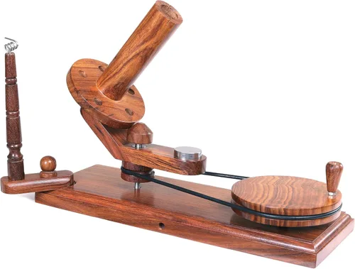 Vista 10 de Brainmart Winds - Bobinadora de bolas de hilo de madera y veloz de mesa, Winds de 8 a 12 onzas para manualidades de ganchillo y tejer, juego
