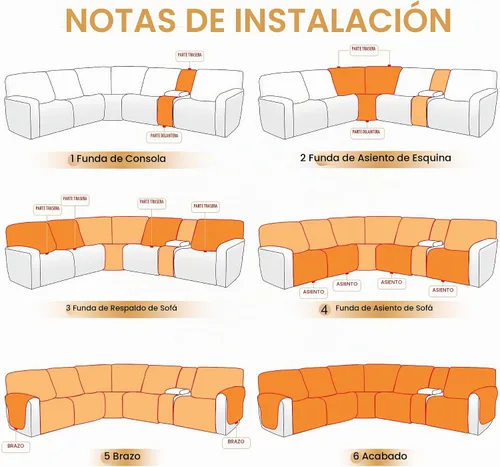 Vista 6 de HDCAXKJ Fundas para sofá seccional reclinable de terciopelo, funda para sofá seccional en forma de L, funda reclinable de esquina elástica suave