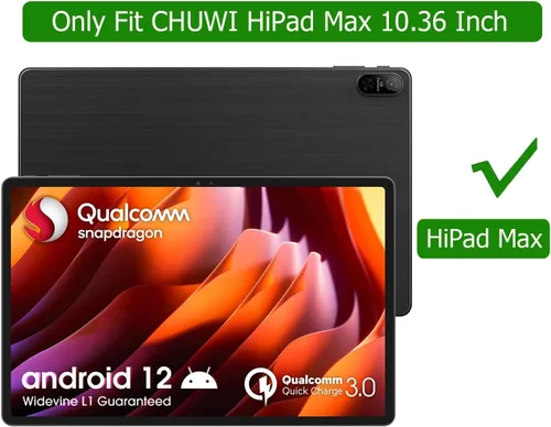 Vista 2 de Funda para tablet CHUWI HiPad Max 2023 de 10.36 pulgadas, [protección de esquinas] Funda de TPU suave y transparente para CHUWI HiPad Max Tablet