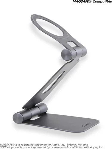 Vista 8 de Sonix Pedestal magnético ajustable para teléfono celular, compatible con Apple MagSafe (grafito)