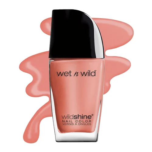 Vista 26 de wet n wild Wild Shine Esmalte de Uñas, Orange-Red Nuclear War, Color de Uñas Guerra nuclear