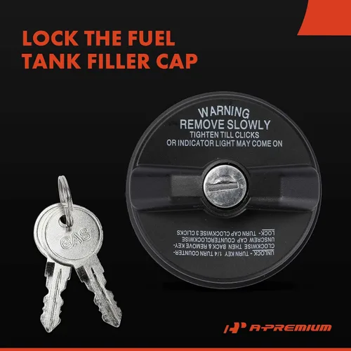 Vista 4 de A-Premium Tapa de llenado de depósito de combustible compatible con Chevrolet Silverado 1500/1500 HD/2500/2500 HD/3500/3500 HD, Equinox, Malibu