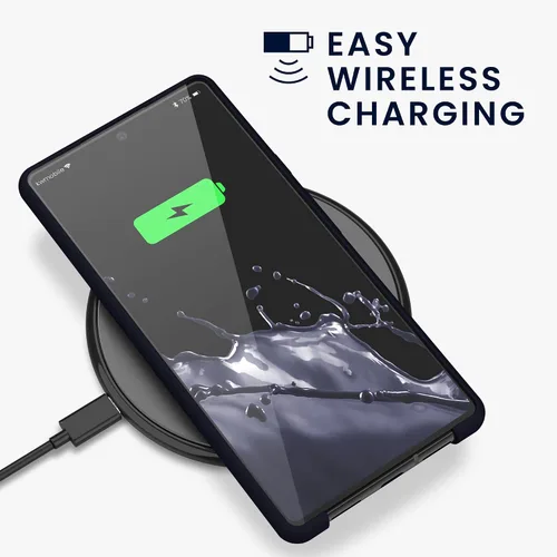 Vista 5 de kwmobile Funda Compatible con Google Pixel 6 - Funda de teléfono de silicona de TPU con acabado suave - Océano Profundo
