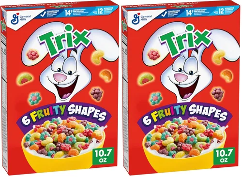 Vista 9 de Trix Cereal de desayuno, 6 formas afrutadas, hecho con grano entero, 10.7 onzas Grano entero, buena fuente de calcio, 12 vitaminas y minerales