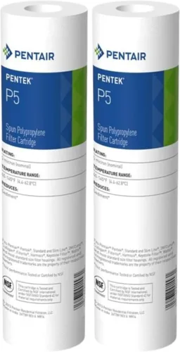 Vista 5 de Pentair Pentek P1 Filtro de agua de sedimentos, 10 pulgadas, cartucho de repuesto de polipropileno hilado debajo del fregadero, 10 x 2.5 pulgadas, 1