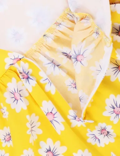 Vista 303 de Vestido de verano para niña, de algodón, con diseño floral