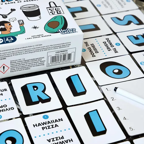 Vista 5 de Juego de prioridades de Hasbro Games Un juego de fiesta de opciones absurdas Divertidos juegos de cartas para adultos y adolescentes A partir