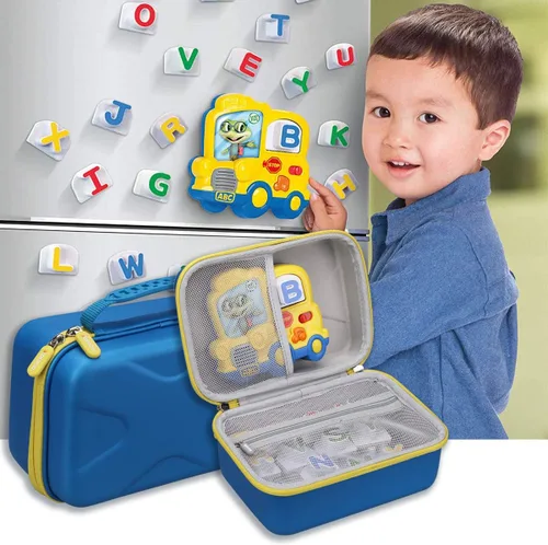 Vista 5 de Aproca - Funda para nevera LeapFrog Phonics, juego de letras magnéticas Cremallera azul-amarilla