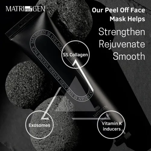 Vista 3 de Matrigen - Mascarilla facial de colágeno con volumen inverso, gel coreano para el cuidado de la piel, mascarilla facial de colágeno SS, 2.11 onzas
