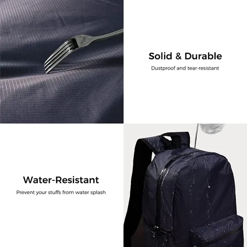 Vista 11 de pack all Mochila ligera y plegable de 18L, Negro, talla única , Mochilas Daypack