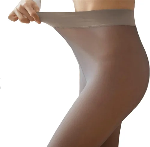 Vista 3 de Pnadty Mallas elásticas de terciopelo de cintura alta para mujer, con forro polar grueso