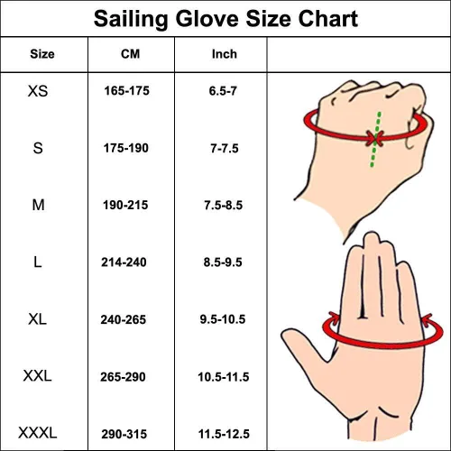Vista 2 de MRX BOXING & FITNESS Guantes de vela pegajosos para la palma de la mano, guantes de yate, kayak, bote, pesca, 2 dedos de corte (negro, XS)