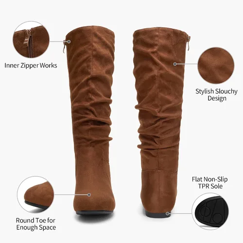 Vista 4 de Jeossy Joan - Botas altas hasta la rodilla para mujer