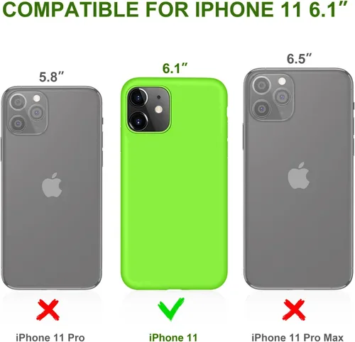 Vista 2 de DTTO Funda compatible con iPhone 11, serie Romance, funda de silicona cubierta completa [protección mejorada de cámara y pantalla] con cojín