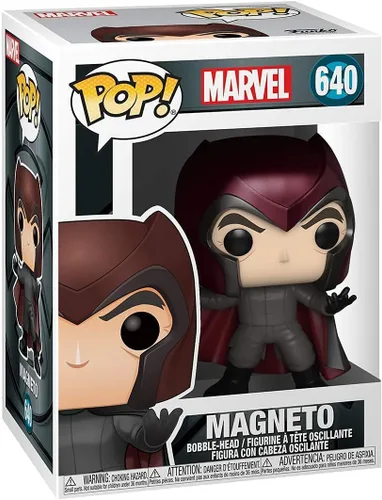 Vista 3 de POP Marvel: X-Men 20th Anniversary – Magneto Funko Pop! Figura de vinilo (con funda protectora compatible con Pop Box), multicolor, 3.75 pulgadas