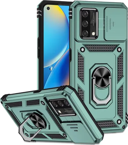 Vista 13 de Funda para Xiaomi Poco X3 NFC, protección de soporte de coche de grado militar [soporte integrado] Soporte de anillo de metal magnético resistente