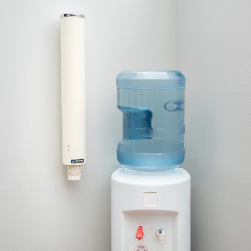 Vista 5 de San Jamar, Dispensador de polietileno para espuma de tazas, C4210PFSD, Blanco, 1, 1