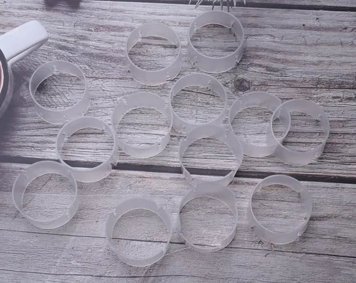 Vista 2 de 30 clips para anillos de globos para decoración de arco, accesorios de conector de plástico transparente para fiestas, celebración de Navidad