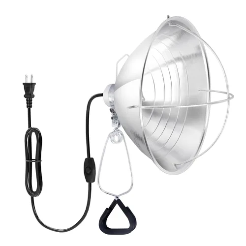 Vista 11 de HealSmart Enchufe de luz de abrazadera de 5.5 pulgadas, máximo de 60 vatios con cable 18/2 SPT-2 de 6 pies, reflector de aluminio E26