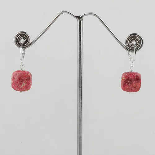 Vista 22 de Aretes de aro de cristal afganita natural Piedras afganas de alto grado Aretes chapados en plata Gota lisa Joyas de piedras preciosas hechas