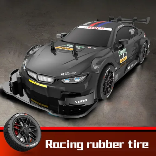 Vista 3 de GoolRC Coche de Deriva RC, Coche de Carreras RC de Alta Velocidad 1:16 4WD 40KM/H, Coche Deportivo Eléctrico de Deriva de 2.4GHz con Faro, Negro