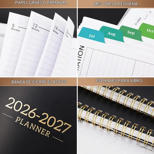 Vista 6 de Agenda 2026-2027, agenda/calendario 2026-2027, julio 2026 - junio 2027
