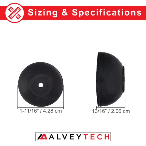 Vista 3 de AlveyTech Joystick Skirt - Fits Shark, SPJ, and A-Series, Replacement for Dynamic Joystick Remotes, Electric Power Chair & Wheelchair, Rubber Boot