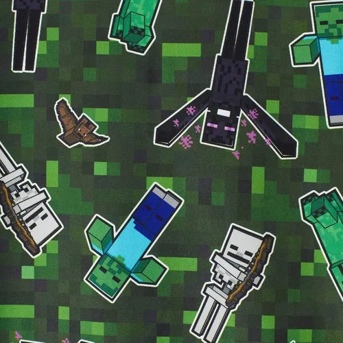 Vista 4 de Minecraft Conjunto de ropa interior térmica para niños de 2 piezas camisa de capa base y leggings largos John para niños