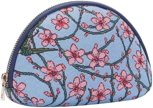 Vista 2 de Signare Bolsa de cosméticos para tapiz, bolsa de maquillaje para mujer con diseño floral Flor y tragar