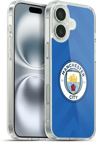 Vista 79 de Head Case Designs Funda de gel con licencia oficial del Manchester City Man City FC Away 2022/23 [protección de grado militar] compatible con Apple