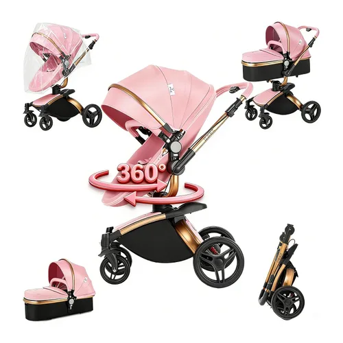 Vista 20 de Cochecito de bebé 2 en 1, cochecito convertible, cochecito estándar reversible, cochecito de bebé portátil, cochecito de bebé, cochecito plegable